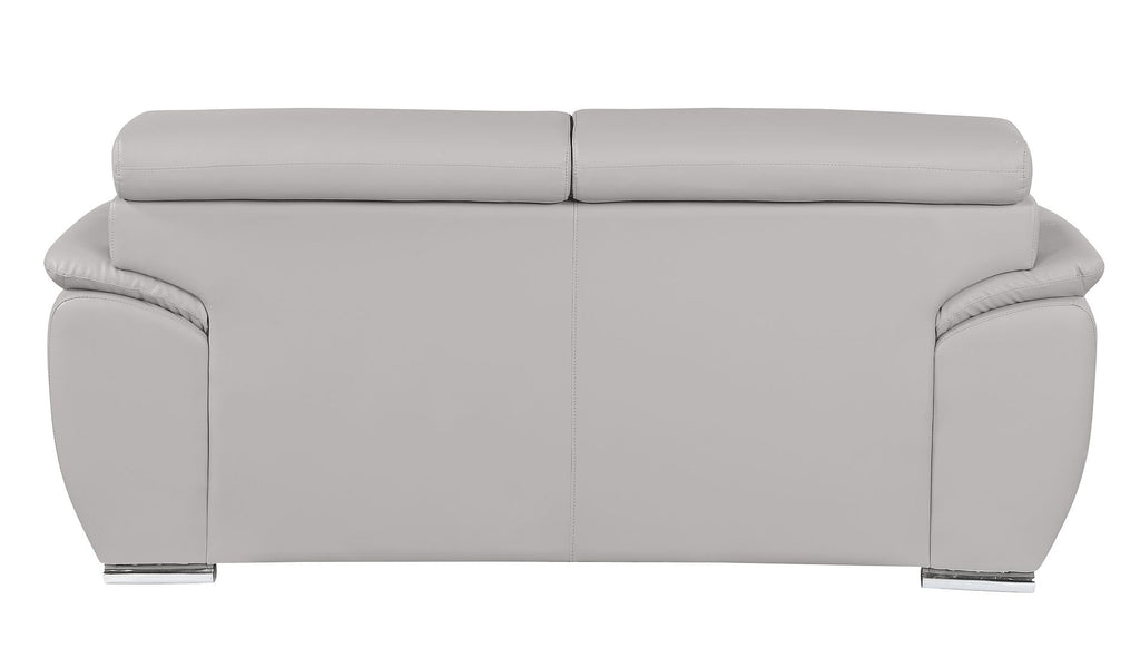 4571 Modern Genuine Leather Loveseat - Light Grey - SKU 4571-L-LT-GREY - view 4