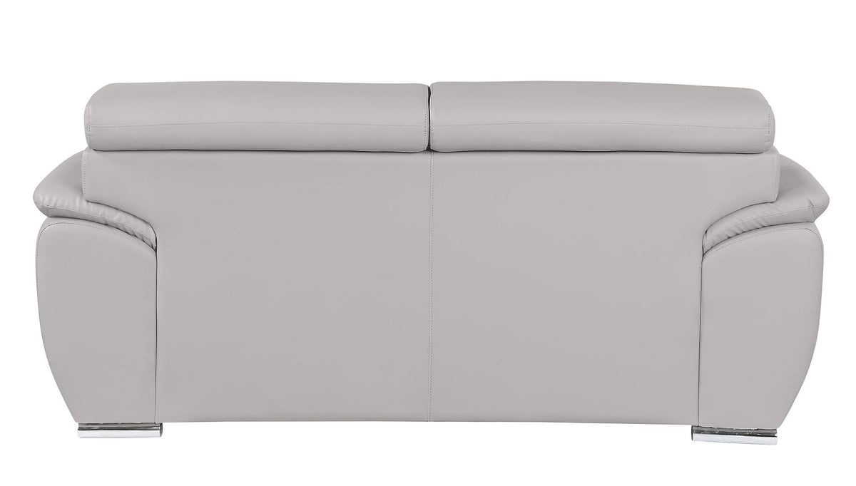 4571 Modern Genuine Leather Loveseat - Light Grey - SKU 4571-L-LT-GREY - view 4
