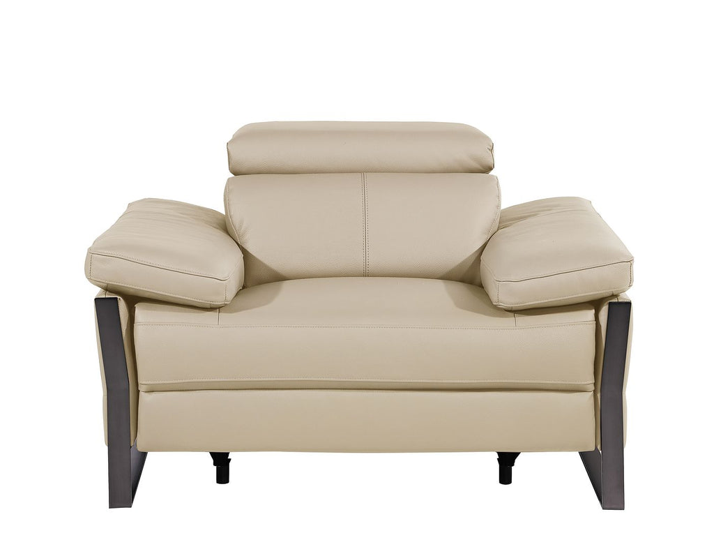 1246 Divanitalia Power Reclining Arm Chairwith Power Headrests - Top Grain Italian Leather