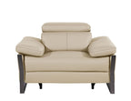 1246 Divanitalia Power Reclining Arm Chairwith Power Headrests - Top Grain Italian Leather