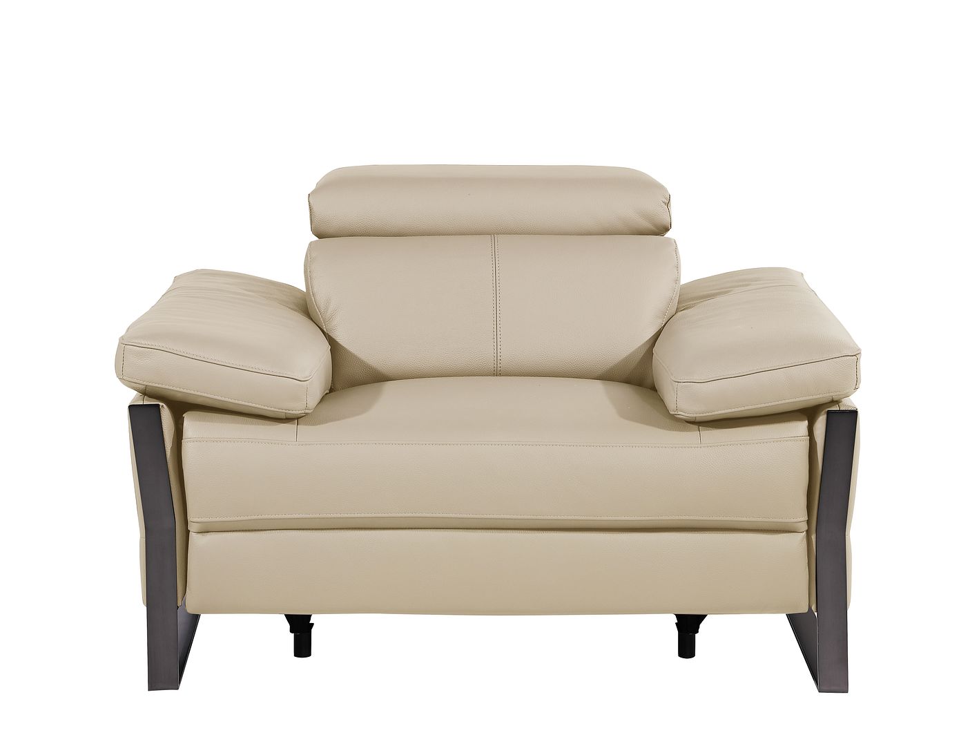 1246 Divanitalia Power Reclining Arm Chairwith Power Headrests - Top Grain Italian Leather