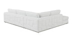 998 Divanitalia Cream Left Arm Facing Sectional Sofa in Top-grain Italian Leather