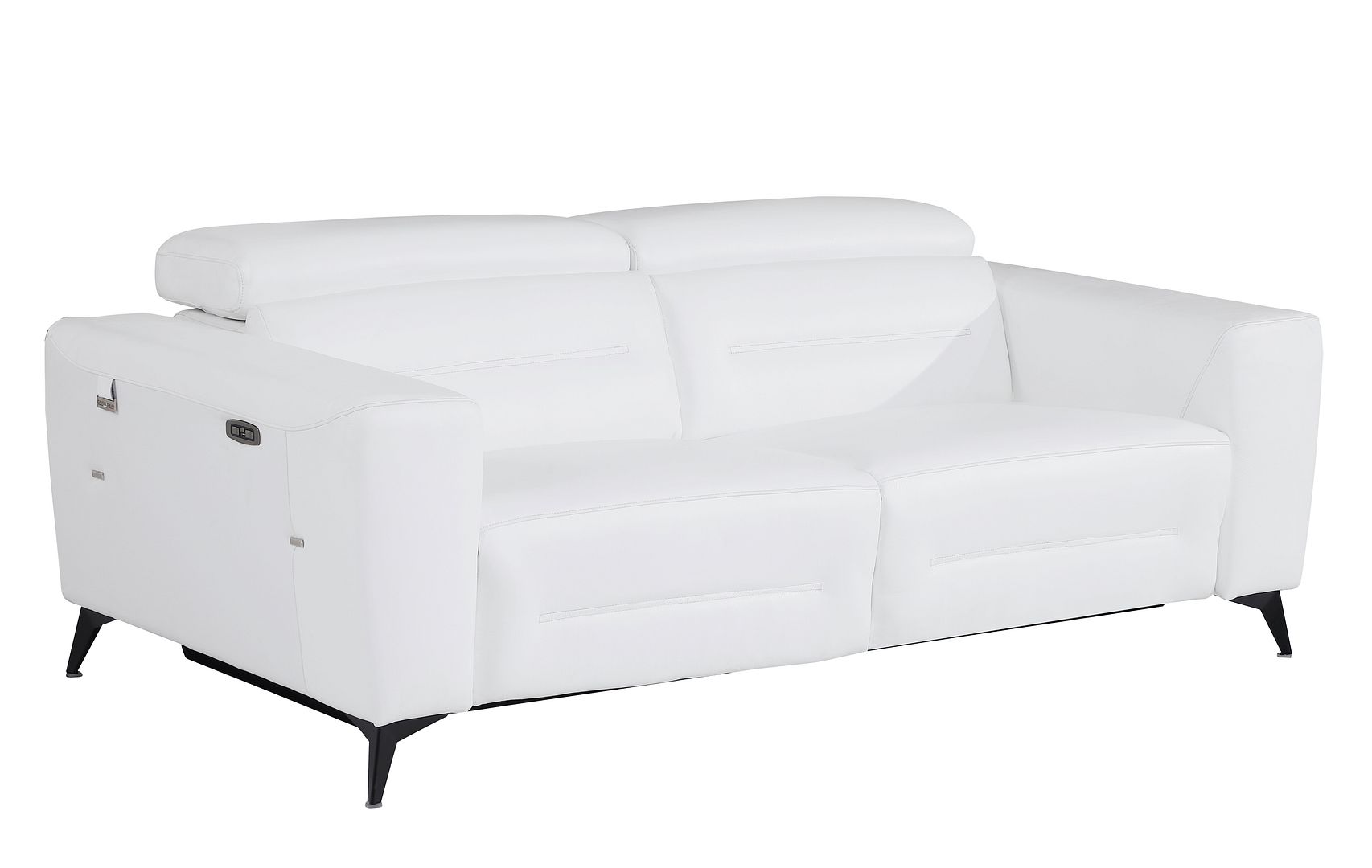 989 Divanitalia Power Reclining Sofa with Power Headrest in Top-grain Italian Leather