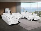 1246 Divanitalia 12-Piece U-Shaped Modular Power Reclining Sectional Sofa with 4 Power Recliners and Power Headrests - Top Grain Italian Leather - Black - SKU 1246-BLACK-12PC-4PWR-U-SECTIONAL - view 2