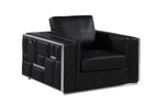 1130 Divanitalia Chair in Top-grain Italian Leather - Black - SKU 1130-BLACK-CH - view 2