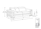 296 Genuine Loveseat - Black - SKU 296-BLACK-L - view 10