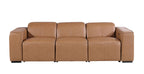 1224 Divanitalia 3-Piece Modular Power Reclining Sofa in Top Grain Italian Leather with 2 Power Recliners & Power Headrests
