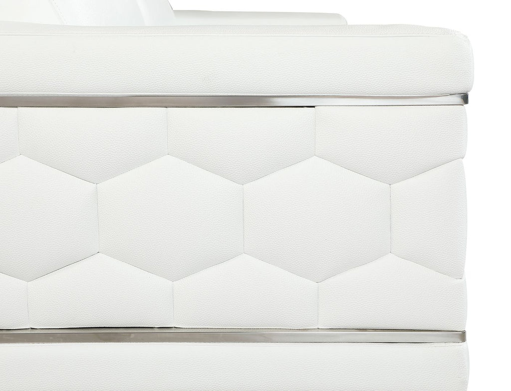 692 Divanitalia Chair with Adjustable Headrest in Top-grain Italian Leather - White - SKU 692-CH-WHITE - view 9