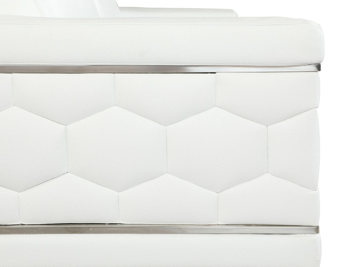 692 Divanitalia Chair with Adjustable Headrest in Top-grain Italian Leather - White - SKU 692-CH-WHITE - view 9