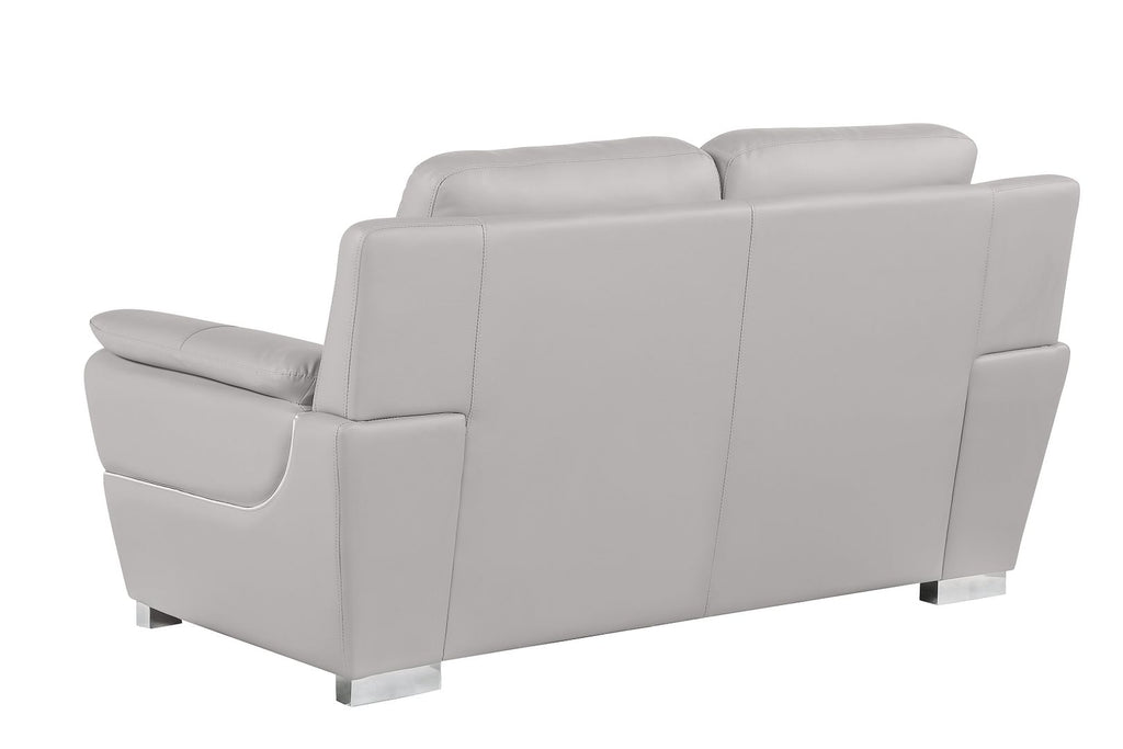 4572 Modern Genuine Leather 3-Piece Sofa Set - Light Grey - SKU 4572 LIGHT GREY 3PC (S/L/C) - GROUP - view 8