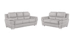 4572 Modern Genuine Leather 2-Piece Sofa Set - Light Grey - SKU 4572 LIGHT GREY 2PC (S/L) - GROUP - view 2