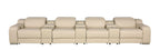 1116 Divanitalia 7-Piece Modular Power Reclining Sofa in Top Grain Italian Leather with 4 Power Recliners & Power Headrests - Beige - SKU 1116-BEIGE-S-7.4-HT - view 3