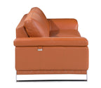 411 Divanitalia Loveseat in Top-grain Italian Leather