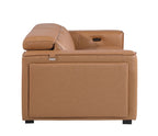 1224 Divanitalia 2-Piece Modular Power Reclining Loveseat in Top Grain Italian Leather with 2 Power Recliners & Power Headrests