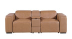 1224 Divanitalia 3-Piece Modular Power Reclining Loveseat in Top Grain Italian Leather with 2 Power Recliners & Power Headrests - Cognac - SKU 1224-COGNAC-3.2-HT - view 3