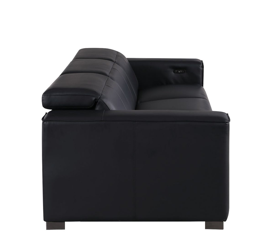 1208 Genuine Leather Triple Power Reclining Sofa