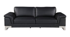 411 Divanitalia Sofa in Top-grain Italian Leather - Black