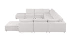 1100 Divanitalia 10-Piece U-Shaped Sectional Sofa with Chaise in Top-grain Italian Leather