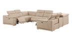 2679 8-Piece U-Shaped Power Reclining Sectional Sofa in Genuine Leather - 4 Recliners
