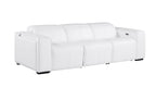 1224 Divanitalia 3-Piece Modular Power Reclining Sofa in Top Grain Italian Leather with 2 Power Recliners & Power Headrests