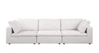 1100 Divanitalia 3-Piece Sofa Set with Ottoman - Top-grain Italian Leather