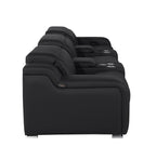 1116 Divanitalia 5-Piece Modular Power Reclining Sofa in Top Grain Italian Leather with 3 Power Recliners & Power Headrests