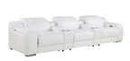 1116 Divanitalia 5-Piece Modular Power Reclining Sofa in Top Grain Italian Leather with 3 Power Recliners & Power Headrests