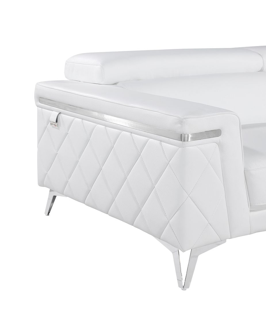 1140 Divanitalia Chair with Adjustable Headrest in Top-grain Italian Leather