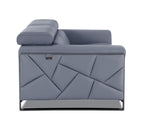 903 Divanitalia Loveseat with Adjustable Headrest in Top-grain Italian Leather