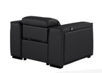 1126 Divanitalia Top Grain Italian Leather Power Reclining Chair with Power Headrests