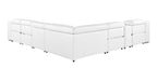 1116 Divanitalia 7-Piece L-Shaped Sectional Sofa in Top Grain Italian Leather with 4 Power Recliners & Power Headrests - White - SKU 1116-WHITE-7PC-4PWR-SECTIONAL - GROUP - view 6