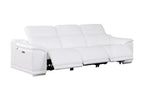 9762 Divanitalia 3-Piece Modular Power Reclining Sofa with 3 Power Recliners in Top Grain Italian Leather