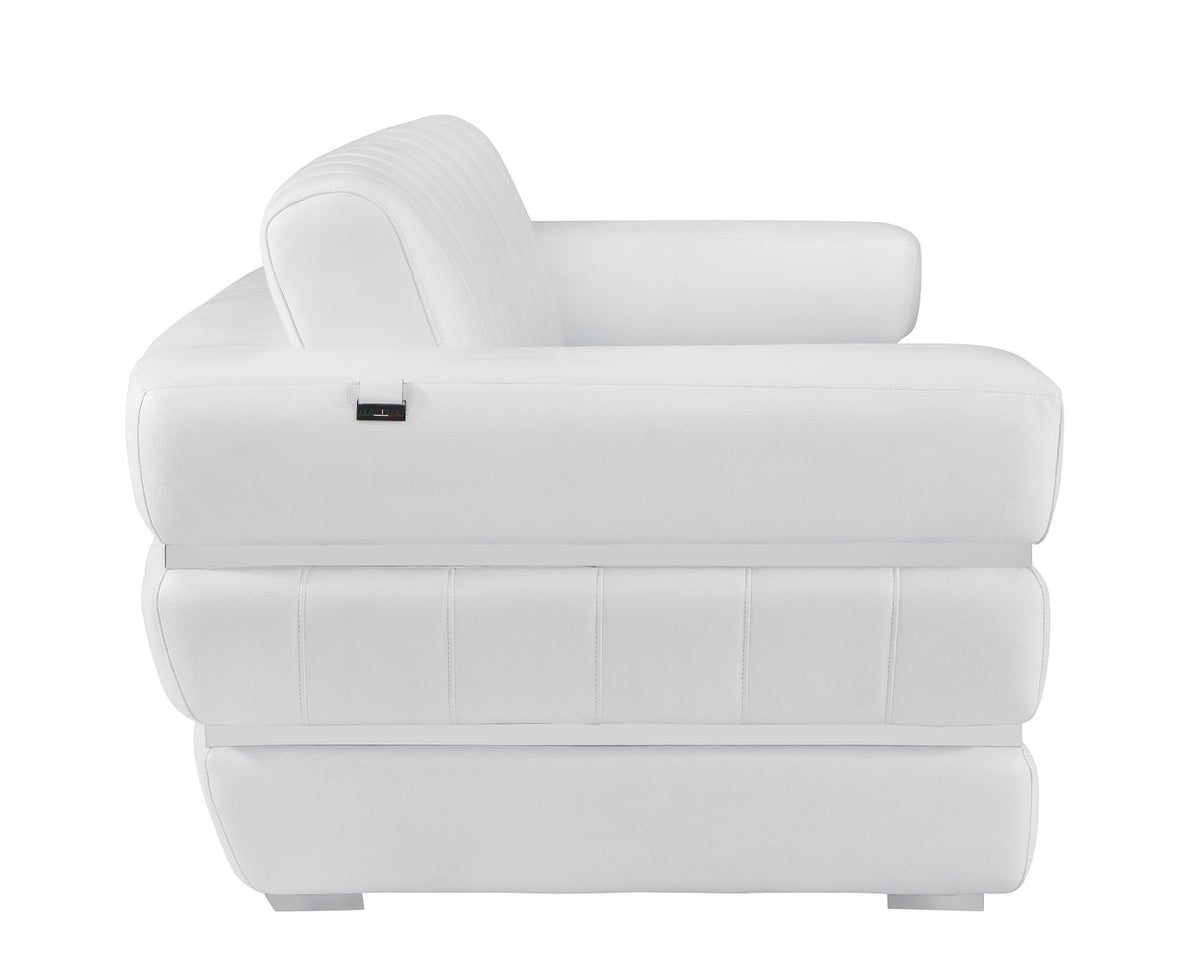 904 Divanitalia Chair in Top-grain Italian Leather - White - SKU 904-CH-WHITE - view 5