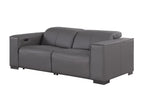 1208 Genuine Leather Dual Power Reclining Loveseat