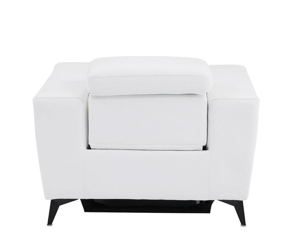 989 Divanitalia Power Reclining Arm Chair with Power Headrest in Top-grain Italian Leather