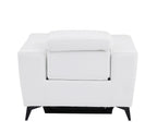 989 Divanitalia Power Reclining Arm Chair with Power Headrest in Top-grain Italian Leather