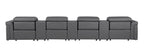 1126 Divanitalia 7-Piece Modular Power Reclining Sofa in Top Grain Italian Leather with 4 Power Recliners & Power Headrests - Dark Grey - SKU 1126-DK_GREY-7.4-HT - view 6