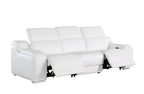 1116 Divanitalia 3-Piece Modular Power Reclining Sofa in Top Grain Italian Leather with 2 Power Recliners & Power Headrests