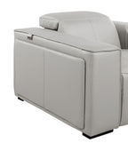 1126 Divanitalia Top Grain Italian Leather Power Reclining Chair with Power Headrests