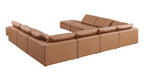 1100 Divanitalia 10-Piece U-Shaped Sectional Sofa with Chaise in Top-grain Italian Leather