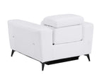989 Divanitalia Power Reclining Arm Chair with Power Headrest in Top-grain Italian Leather
