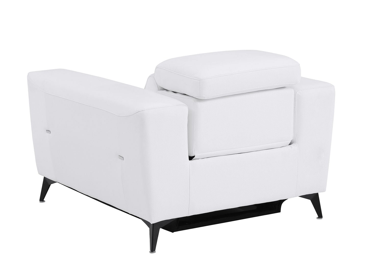 989 Divanitalia Power Reclining Arm Chair with Power Headrest in Top-grain Italian Leather