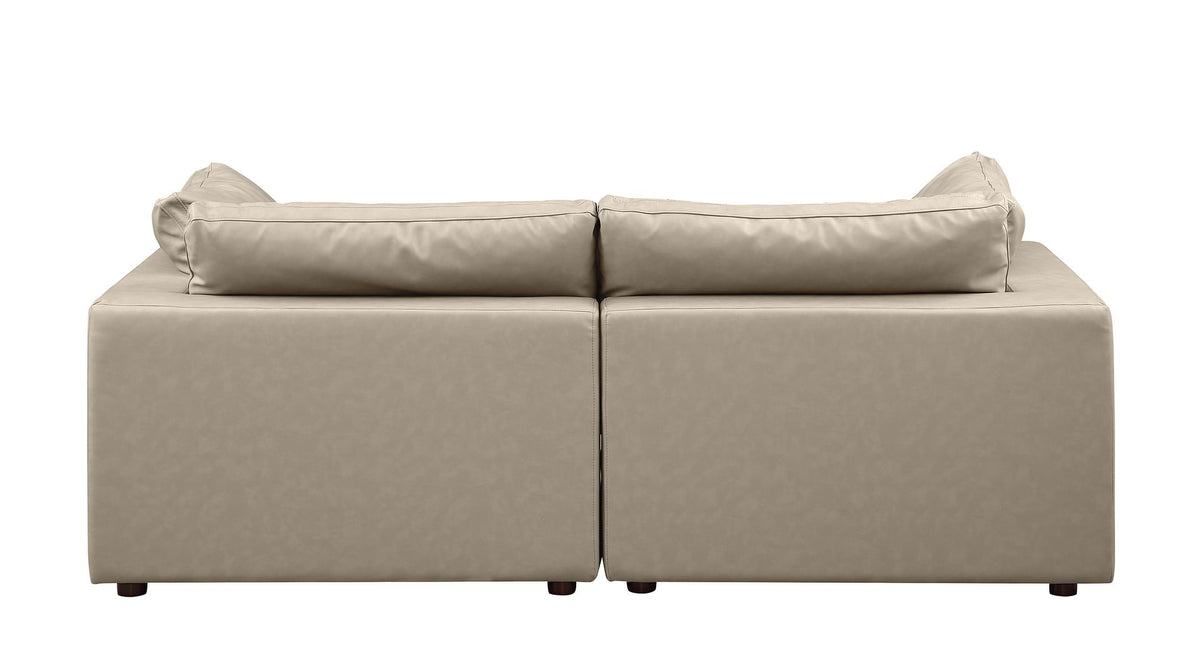 1100 Divanitalia Modular Loveseat - Beige - SKU 1100-BEIGE-L - view 5