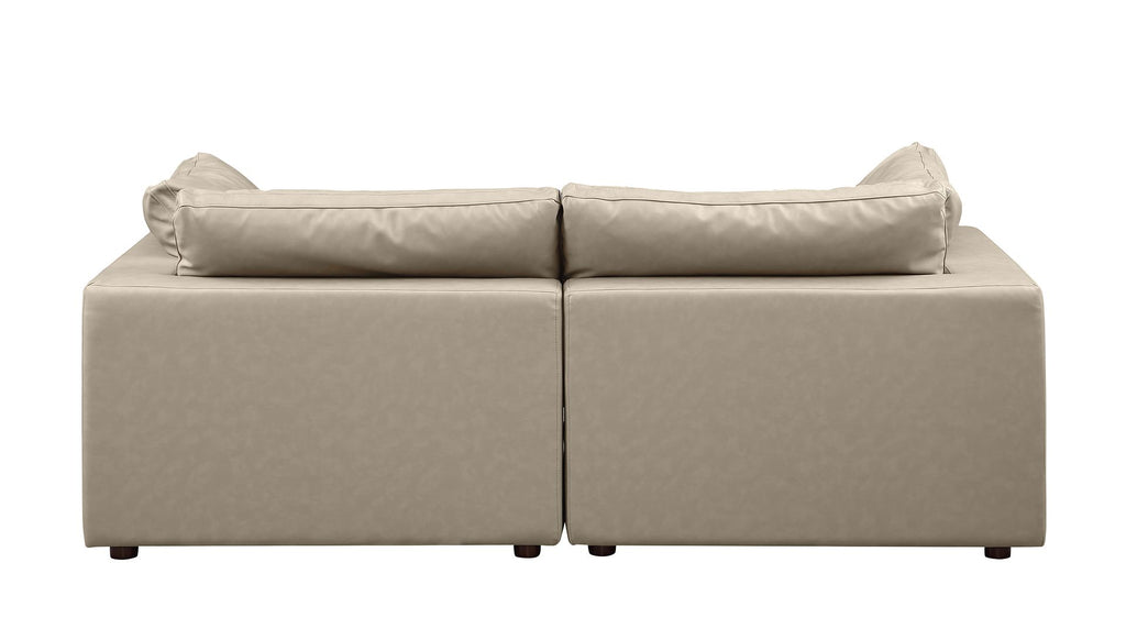 1100 Divanitalia Modular Loveseat - Top-grain Italian Leather