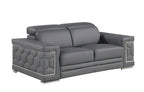 296 Genuine Loveseat - Grey - SKU 296-GREY-L - view 2