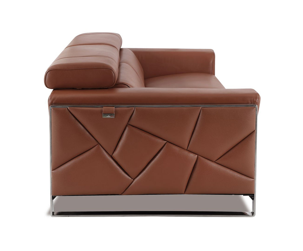 903 Divanitalia Sofa with Adjustable Headrest in Top-grain Italian Leather