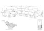 1126 Divanitalia 7-Piece L-Shaped Sectional Sofa in Top Grain Italian Leather with 4 Power Recliners & Power Headrests - Black - SKU 1126-BLACK-SEC-7PC-4PWR-SECTIONAL - GROUP - view 16