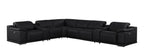 2679 8-Piece L-Shaped Power Reclining Sectional Sofa in Genuine Leather - 4 Recliners