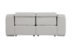 1116 Divanitalia 2-Piece Modular Power Reclining Loveseat in Top Grain Italian Leather with 2 Power Recliners & Power Headrests