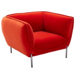 Loma Modern Red Velvet Chair